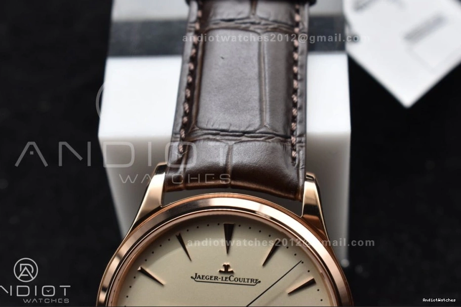 SA925 FreshLook Edition 1:1 Thin Master White Ultra Leather 908 Clone Best Moon Super on Dial APSF RG Strap Brown 0204